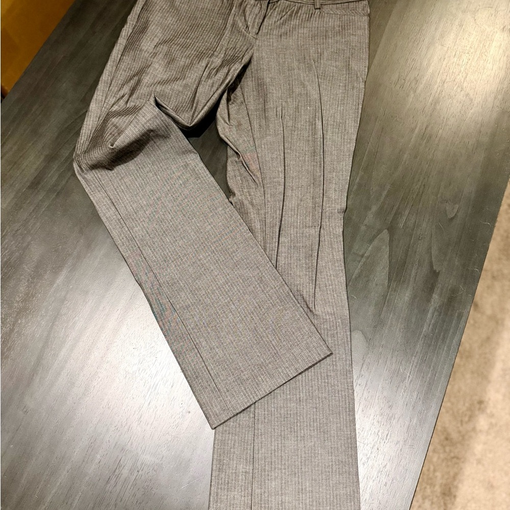 Express Grey Pinstripe Dress Pants